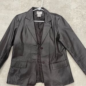 Chadwick’s Brown Leather Jacket Size 12